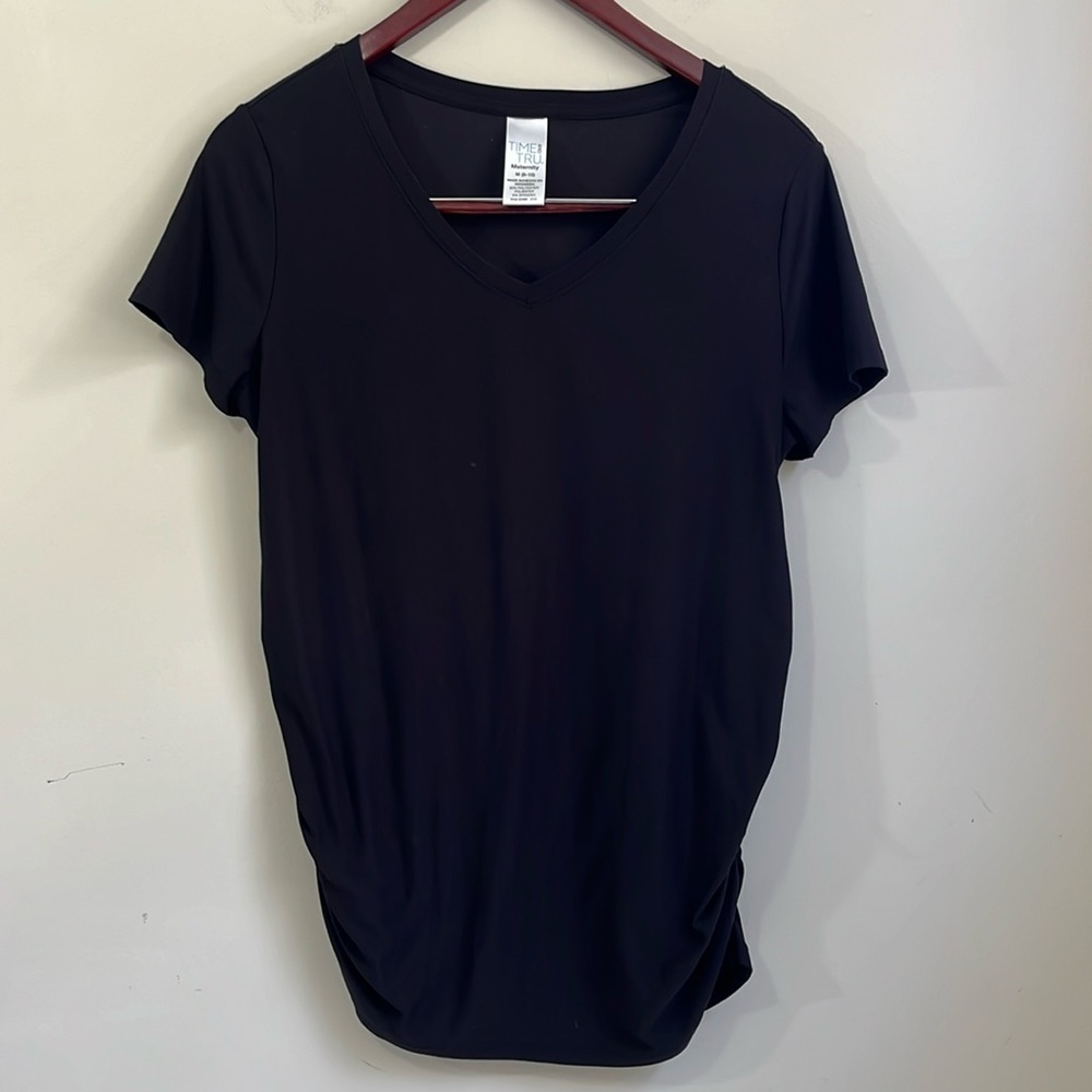 Time and Tru Women’s Maternity Short Sleeve Shirt Size Medium
